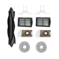 Roller Brush Side Brush Hepa Filter Mop Cloth Dust Bags Compatible for Airbot X40 Ultra / X40 Master