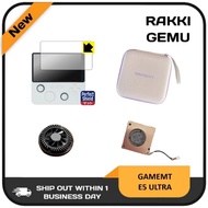 GAMEMT E5 Ultra Handheld Game Console DIY Fan Radiator Tempered Glass Pouch