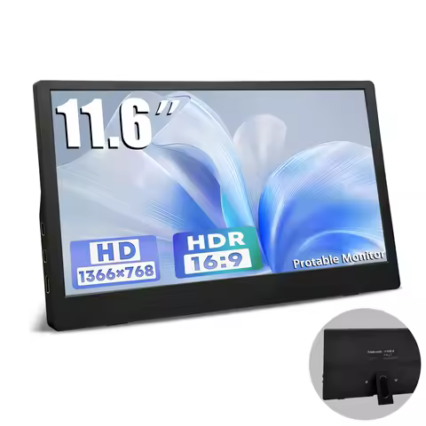 AHXJKA 11.6" Portable Monitor HDMI-C Ompatible Laptop Second Screen Gaming Extended Display for Stea