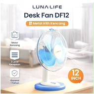 LUNALIFE Desk Fan DF-12 12 Inch 3 Speed Kipas Meja Kipas Angin Meja