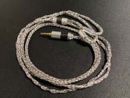 8絞單晶銅+鍍銀3.5mm mmcx耳機線，本地DIY作品