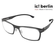 【ic! berlin】Urban 15 Gun metal 德國薄鋼眼鏡 公司貨 台南時代 蔡司優視力專家