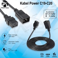 Cable Power Cord IEC C19 - C20 1.5 Meter / 3 Meter M PROFFTECH NETLINE