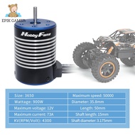 HOBBYFANS 3650 / F540 4300KV 4370KV มอเตอร์ไร้แปรงถ่าน60A ชุด ESC สำหรับรถบังคับ1/10
