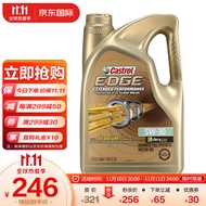 嘉实多(Castrol) 全合成机油 极护EDGE 长效EP 5W-30 A1/B1 SP 5Qt 美国原装进口(新老包装随机发货)