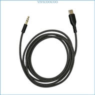 VIVI USB C to 3 5MM Headphone Cable with Digital Chip 150CM Replacement Cord and Reinforced Gold Ton
