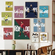 1 Poster of a World-Famous Football Player, Art Canvas Print, Wall Decoration for Café, Bar, or Room