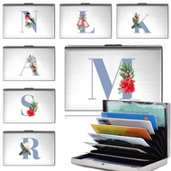 Pemegang kad Metal Card Clip Credit Card Bag Men's Card Bag Card Clip Metal Wallet Blue Lettering Pr