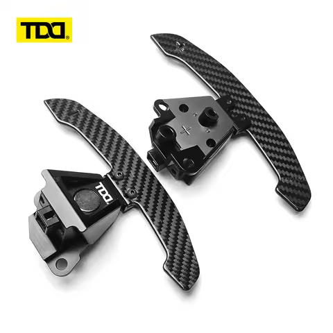 TDD Glossy Carbon Fiber Magnetic Paddle Shifters For Toyota 86 Lexus IS NX RC 200 250 300 350 BRZ Sp