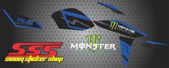 Striping Decal  Variasi NVA New Vixion Advance Monster Energy
