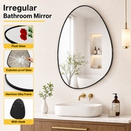Irregular Bathroom Potato Wall Mirror Desktop Makeup Aluminum Mirror Hanging Mirror