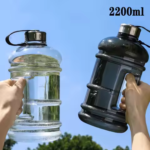 74.5oz Large Capacity Water Bottle With Handle Gym Cycling Bottle Cup Outdoor Sport Kettle Fitness D