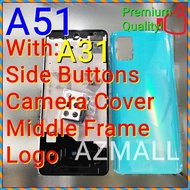 (3 Colors) NEW ORI Full Housing Middle Frame Battery Cover for Samsung Galaxy A51 A31 /A515F A315F (