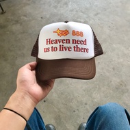 BOUNDS TRUCKER HAT | HEAVEN HEAVEN HEAVEN HEAVEN | BROWN WHITE