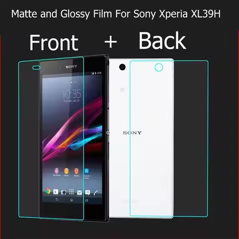 Full (Front+Back) Anti-Glare Matte & glossy film For Sony Xperia Z Ultra XL39h 6.44" Screen Protecto