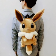 Beg galas Pokemon Eevee yang comel Beg Mewah Kawaii Beg Sekolah Beg Sekolah Pasangan Beg Alat Peraga