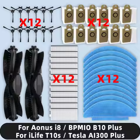 Compatible For iLife T10s / Aonus i8 / BPMIO B10 Plus / Tesla AI300 Plus Parts Accessories Main Side