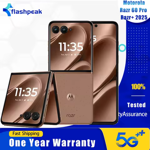 Motorola Razr 60 Pro XT2557 5G SmartPhone NFC 12GB+256GB Razr+ 2025 165Hz P-OLED 6.9‘’ 50MP+32MP Sna