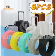 8Pcs Silicone Wheels Protector for Luggage Reduce Noise Travel Luggage Suitcase Wheels Cover Thicken