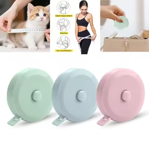 Retractable Soft Tape Measure Double-sided Measurement Ruler Portable Body Flexible Ruler for Weight