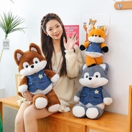 Running fox plush toy Running Wolf plushie sleeping pillow girl festival gift children birthday gift