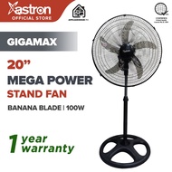 Astron Gigamax Mega Power Stand Fan 20" (Black)  Electric Fan  100W  XXL Design