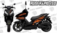 々 Rusi Rapid 150 decals sticker,Aerox design