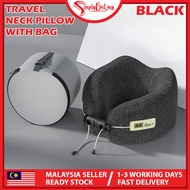 SIMPLYBEST Travel Neck Pillow Memory Foam with Travel Bag Easy Carry Washable Cover Easy Buckle Ligh