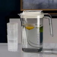 全城熱賣 - w30 夏季大容量冷水壶 家用冰箱泡茶果汁壶 饮料水果茶壶 冷水壺 送三個杯 2200ml