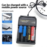 High quality 4.2V 18650 Charger Li-ion Battery Charging 4 Slots USB Portable Universal Charger Battery Charger