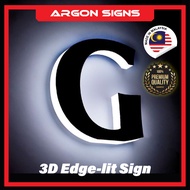 Custom Edge-lit 3D signs | Illuminated sign letter | Indoor/outdoor lighted signs | LED dimensional 