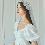 Caroline 蕾絲頭紗髮帶 (現貨)