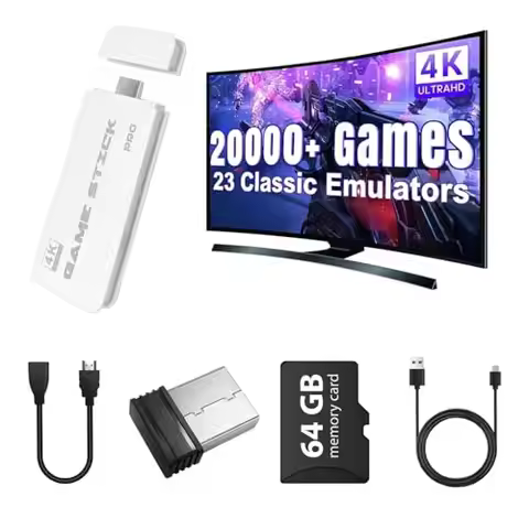 M15 Retro Video Game Stick 2.4G Wireless Dual Controller TV Game Console 20000 Games Two Player Game
