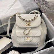[Channel Goods] Grandma Chanel Duma Bag Backpack Channel Goods Genuine Standard Chip Chan/Grandma Ch