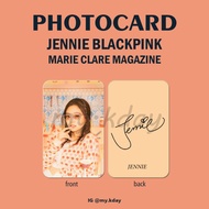 PC-0112, Unofficial Photocard Jennie Blackpink Mari Klaire 2 sisi