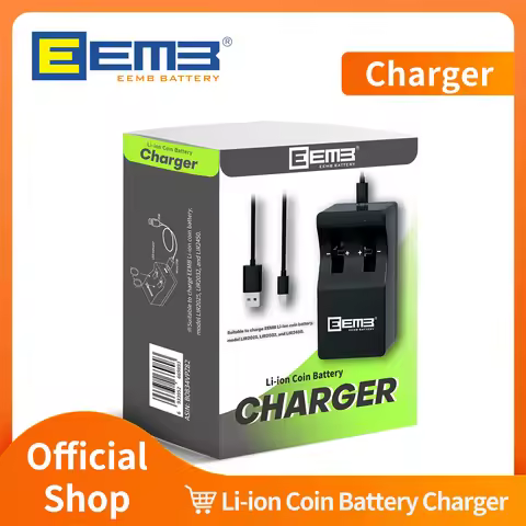 EEMB Charger for LIR2032 Rechargeable Battery LIR2025 LIR2450 lir2050 lir2430 lir1632H 3.7V Button L