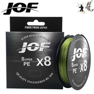 Tali Pancing JOF 8 Weaves Fishing Line 100M 8 Strands Braided Fishing Line Multifilament PE Line 15 