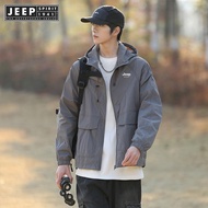 jeep spirit 1941 estd thin jacket sun protection clothing new contrast stitching retro cargo wear me
