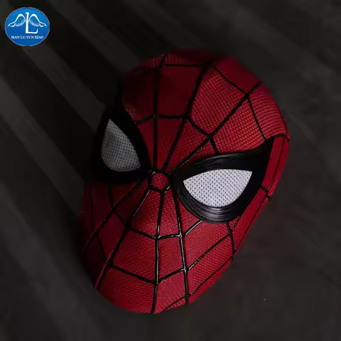 2024 Iron Spider Mask Movie Superhero Role Play Headdress Props Peter Parker Mask Halloween Cosplay 