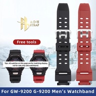 For Casio G-shock Series G-9200 GW-9200/9101/9102 GW-9110/9125 Watchband TPU Resin Watch Strap Sport