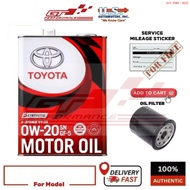 08880-12205 Toyota SN 0W20 GF5 fully synthetic engine oil (4 liter)