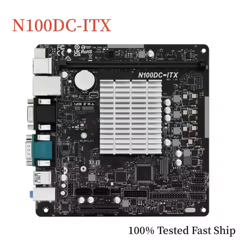 For ASRock N100DC-ITX Motherboard N100 16GB DDR4 Support Turbo Boost Mini-ITX Mainboard 100% Tested 