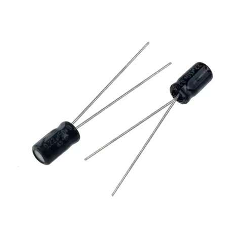 20pcs 0.22uF 50V 0.22MFD 50Volt 4*7mm 220nF Aluminum Electrolytic Capacitor Radial