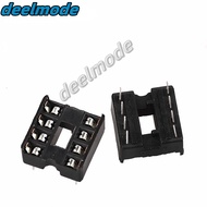30pcs 8Pin DIP DIP-8 IC Sockets Adaptor Solder Type IC Connector Chip Base 2.54MM
