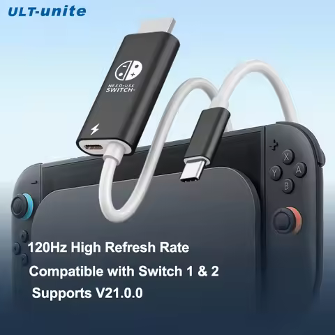 USB C to HDMI Cable for Switch 2 OLED ROG Ally Steam Deck Laptop iPhone15 MacBook Huawei Xiaomi Type