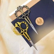 Vintage Gold Scissors | Wedding Keepsake Props | Retro Scissors