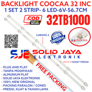 BACKLIGHT TV LED COOCAA 32 INC 32TB1000 LAMPU BL 6K 6V 6LED KANCING 6 VOLT COCA KOKA COKA KOCA  32TB