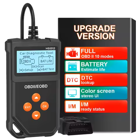Clear/Erase Codes MS812 Check Engine System Fault Code Clear Car Diagnostic Tools Battery Tester Car