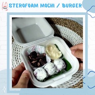 Sterofoam Foam Gabus Lunch Box Polos Burger Bubur Makanan Kue Mochi
