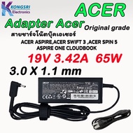 สายชาร์จ โน๊ตบุ๊ค เอเซอร์ Notebook Adapter Charger Acer swift Acer Spin 5 Acer Aspire 19V 3.42A หัว